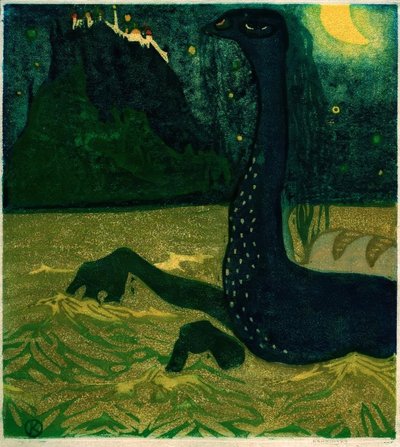 Moonlit Night by Wassily Kandinsky